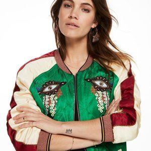 Maison Scotch & Soda Reversible Satin Jacket